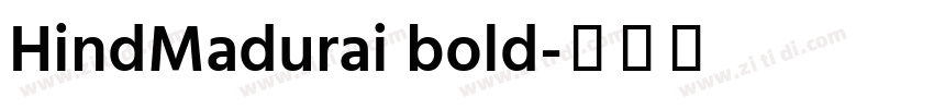 HindMadurai bold字体转换